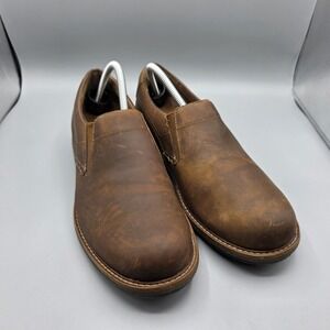 Dansko Jackson Loafer Mens 42 Brown Leather Comfort Shoes Slip On Slip Resistant